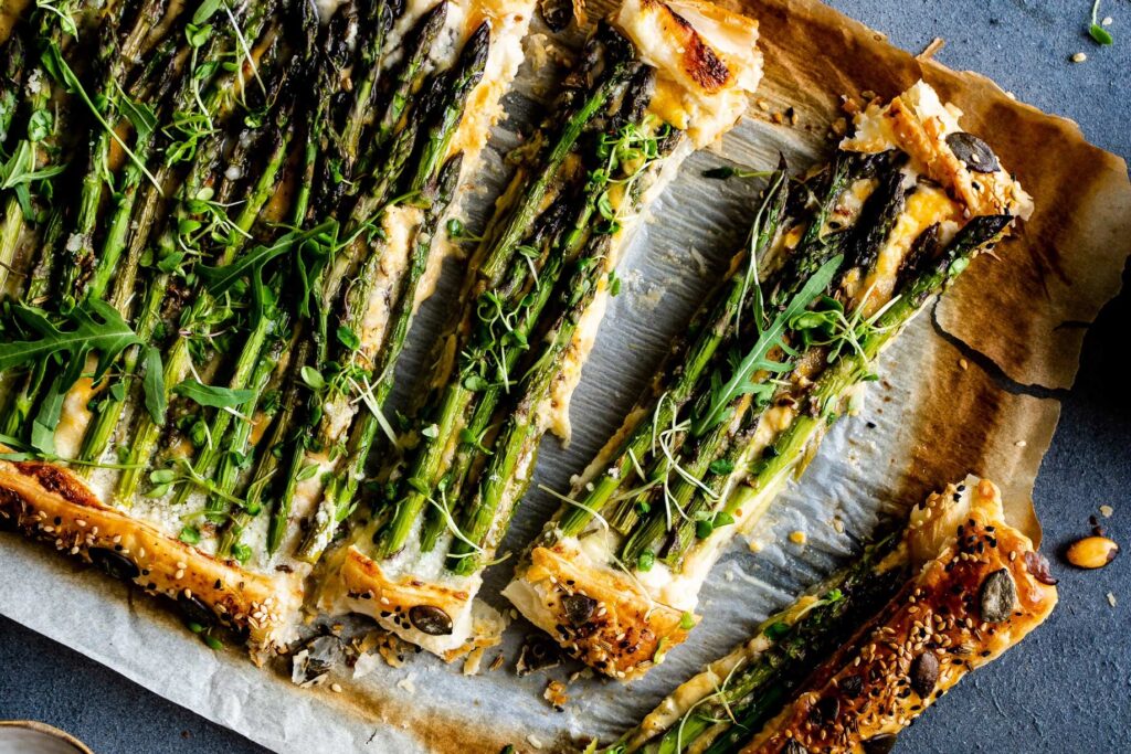 Spargel-Tarte mit Cheddar | Rupp