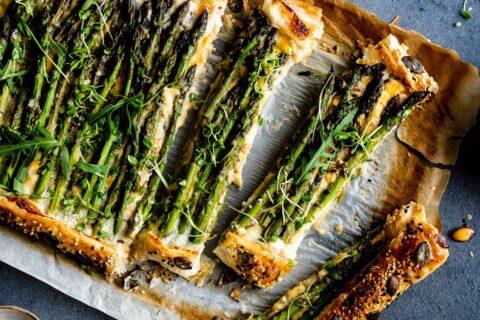 Spargel-Tarte mit Cheddar | Rupp