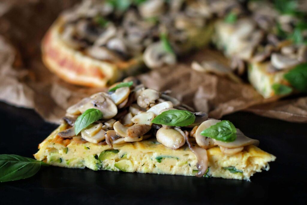 Bergkäse-Zucchini Kuchen mit Pilzen | Rupp