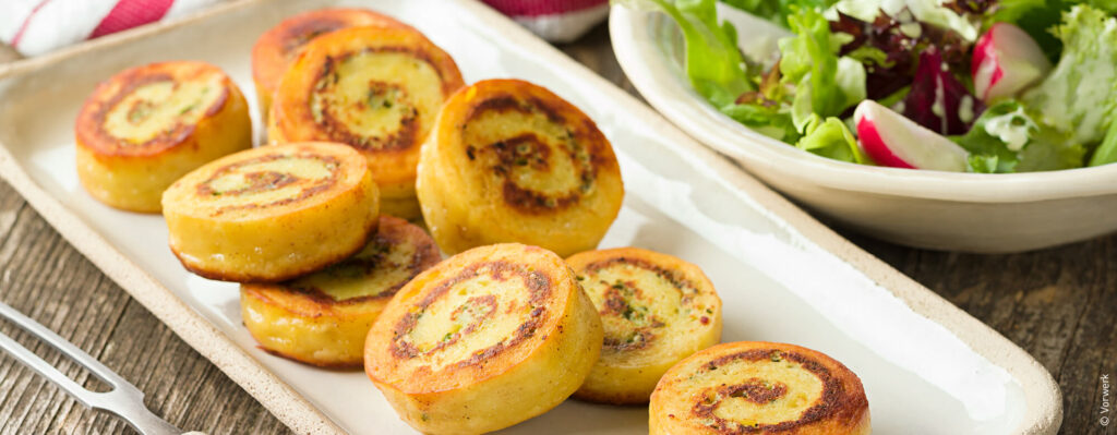 Kartoffel-Käse-Roulade mit Rupp Feinster Streich Emmentaler | Rupp