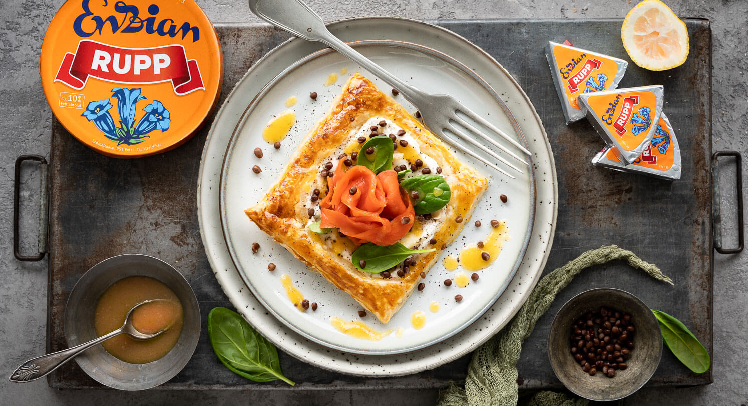 Räucherlachs Tarte mit Linsen | Rupp Räucherlachs Tarte mit Linsen | Rupp