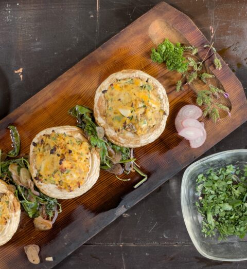 Rupp Portobello Pilz mit Käse-Kräuter-Füllung